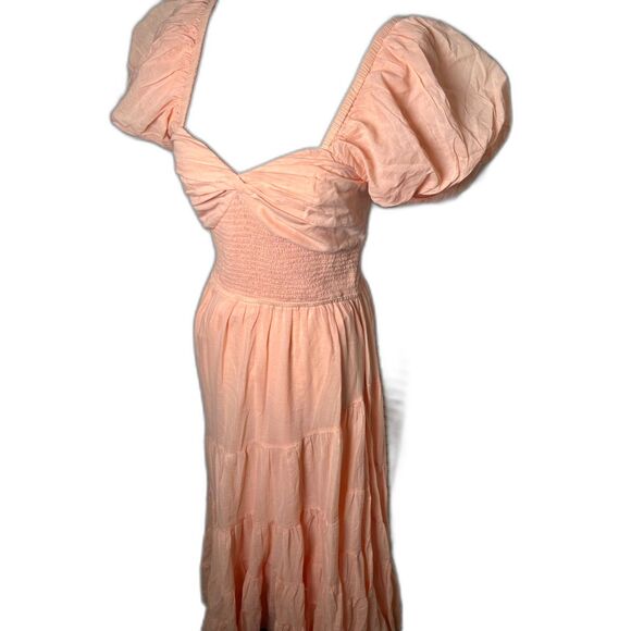 Free People Sundrenched Short-Sleeve Maxi Dress Size Medium NWT! $148 retail - Picture 7 of 8